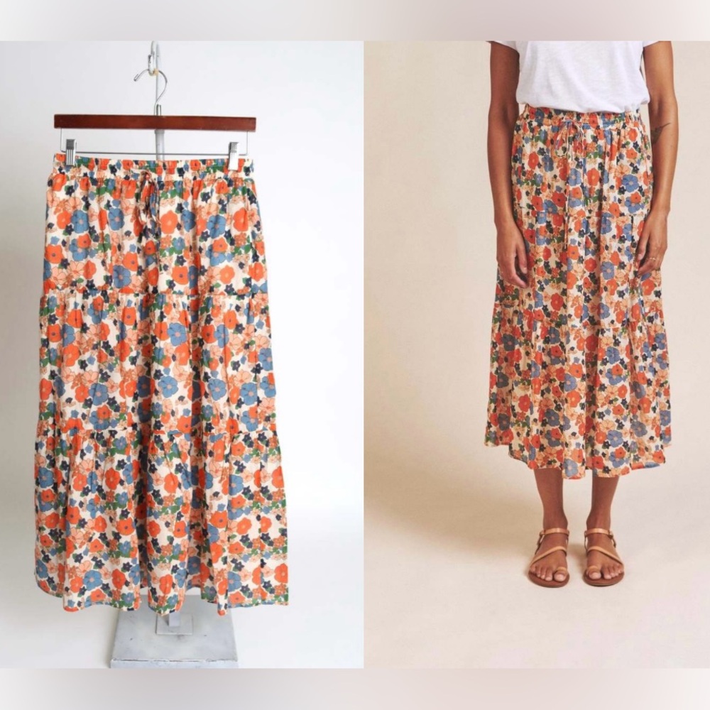 Makena Skirt - Marina Floral - size M